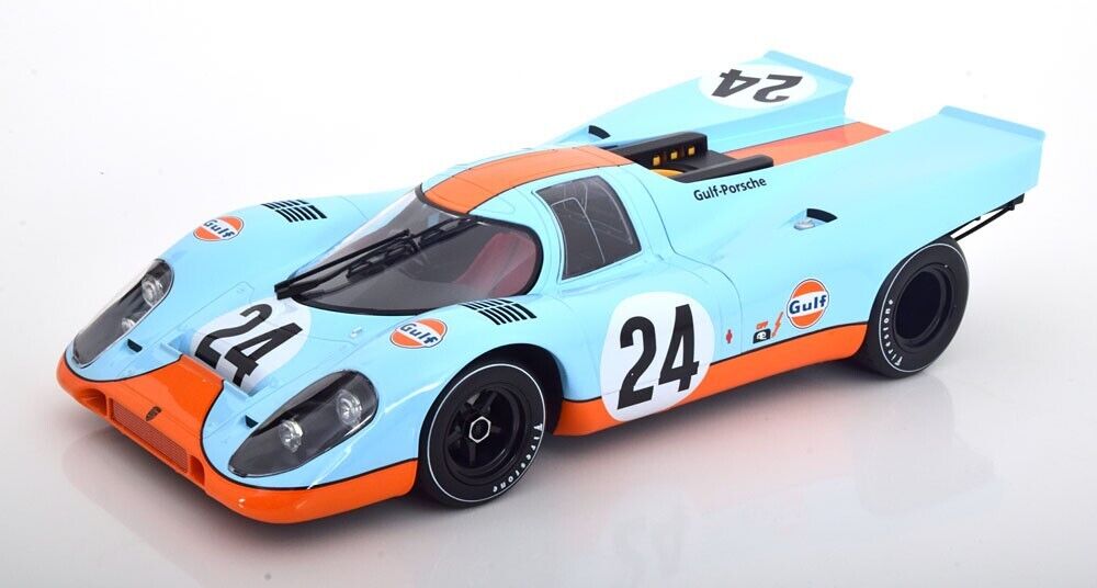 1/12 Scale Porsche 917 1970 Spa #24 GULF Livery Diecast Model Car by Norev