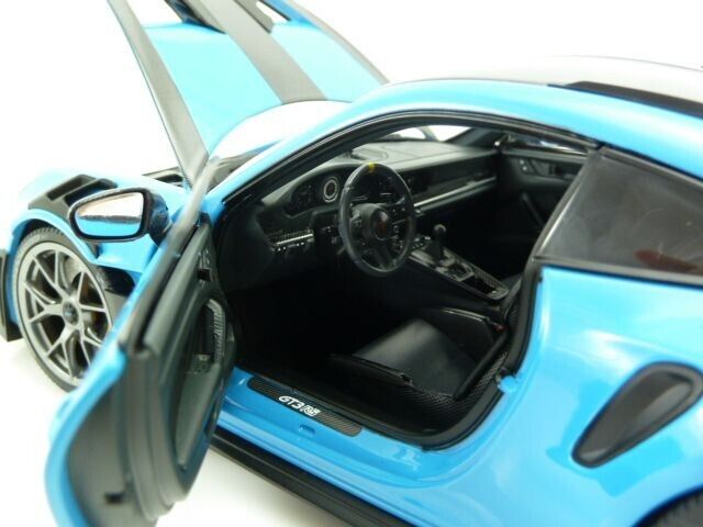 Minichamps Porsche 911 (992) GT3 RS Weissach Package Riviera Blue 1:18 Scale