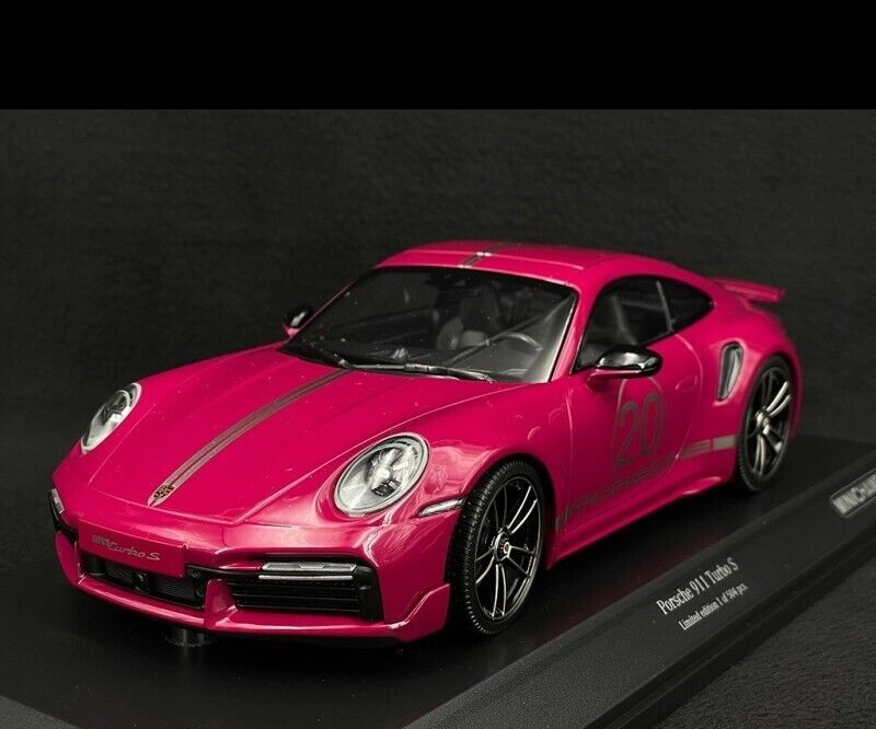 1/18 Scale 2021 Porsche 992 911 Turbo S Ruby Red by Minichamps  Ltd. 504