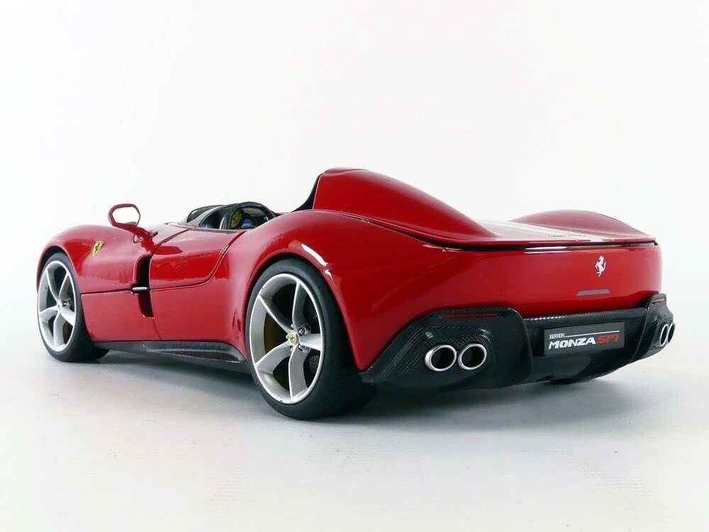 1/18 Bburago Ferrari Monza SP1 in Red Diecast Model Car with Opening Parts