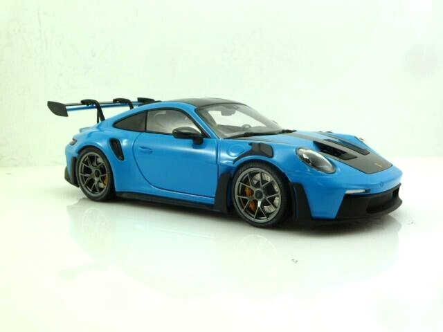 Minichamps Porsche 911 (992) GT3 RS Weissach Package Riviera Blue 1:18 Scale