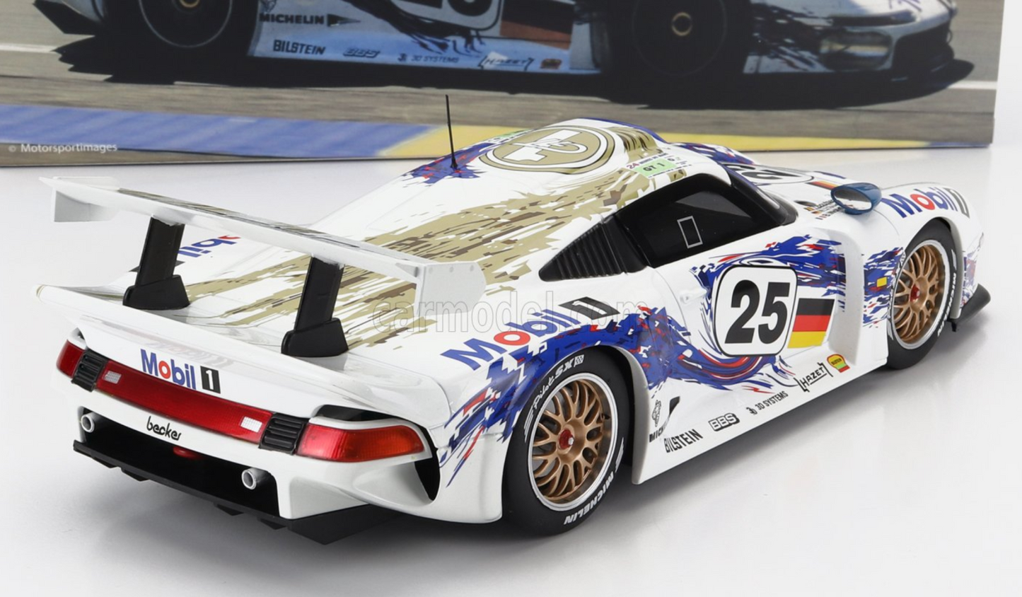 PORSCHE 911 GT1 LE MANS 1996 #25 1/18 SCALE DIECAST MODEL CAR BY WERKS 83