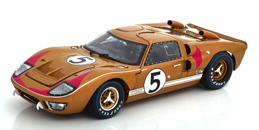 1/18 SHELBY COLLECTIBLES 1966 FORD GT-40 MK2 #5 GOLD LeMANS