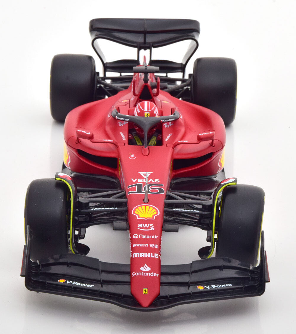 1/18 Scale Bburago 2022 Ferrari F1-75 Charles Leclerc Diecast Model Car