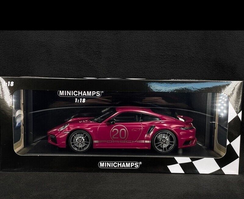 1/18 Scale 2021 Porsche 992 911 Turbo S Ruby Red by Minichamps  Ltd. 504