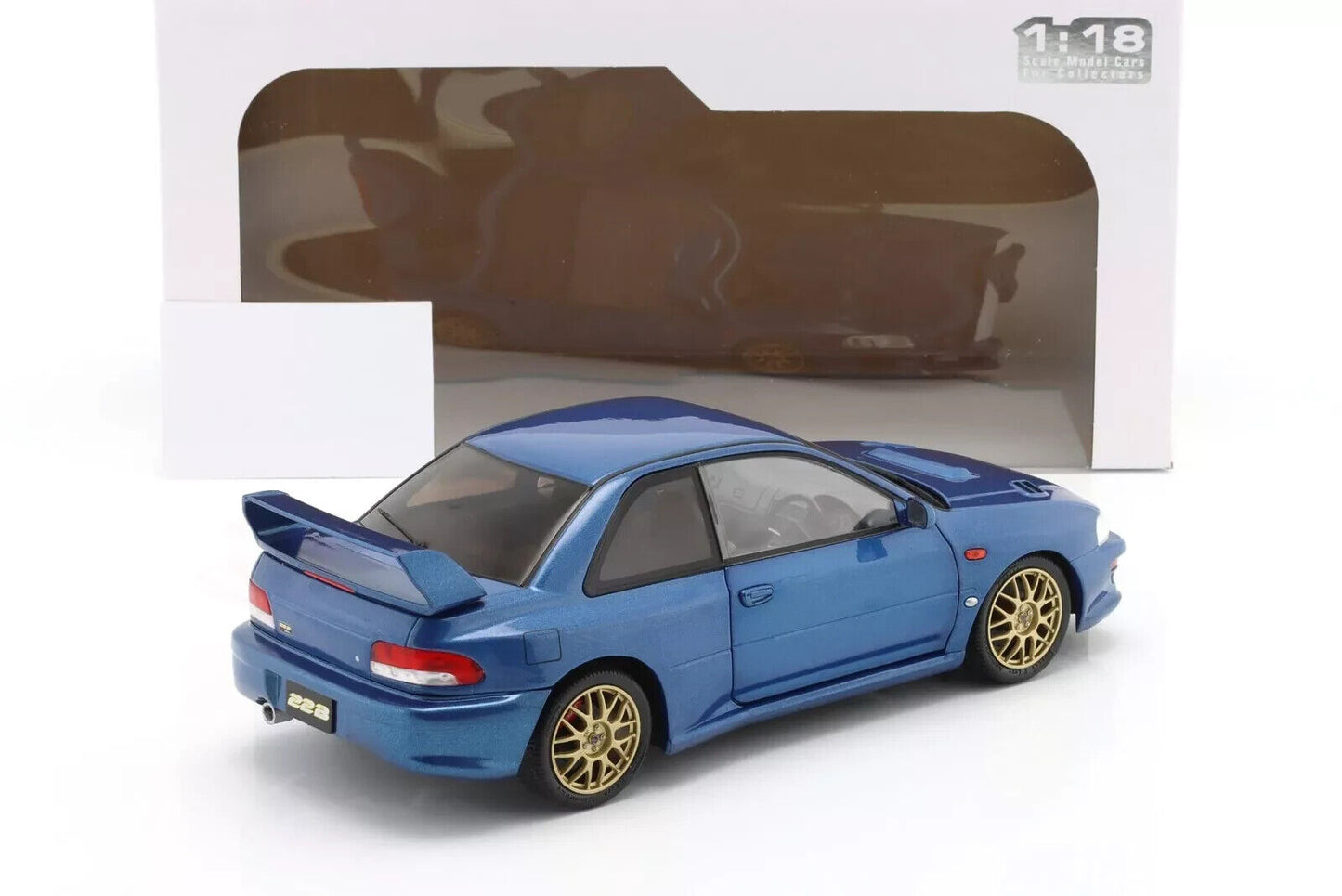 1998 SUBARU IMPREZA 22B STi  1/18 SCALE DIECAST MODEL CAR BY SOLIDO