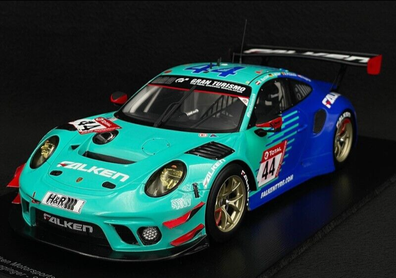 1/18 Scale Spark 911 991-2 GT3 R TEAM FALKEN MOTORSPORT #44 2021 24h NURBURGRING