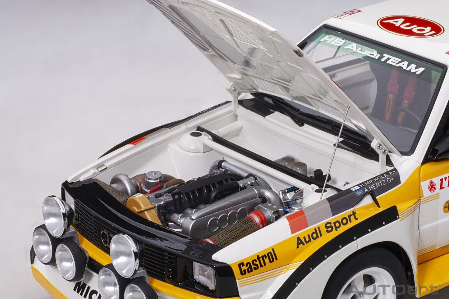 1/18 Scale Audi Quattro S1 Rally Monte Carlo 1986 #6 Model Car by AUTOart