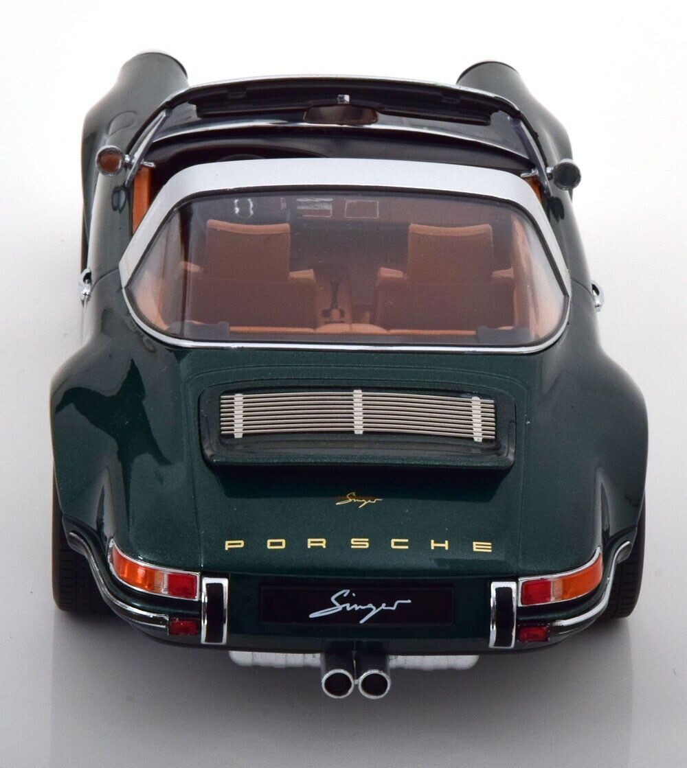 Singer Porsche 911 Targa Green Model Car 1/18 Scale KK SCALE MODELS