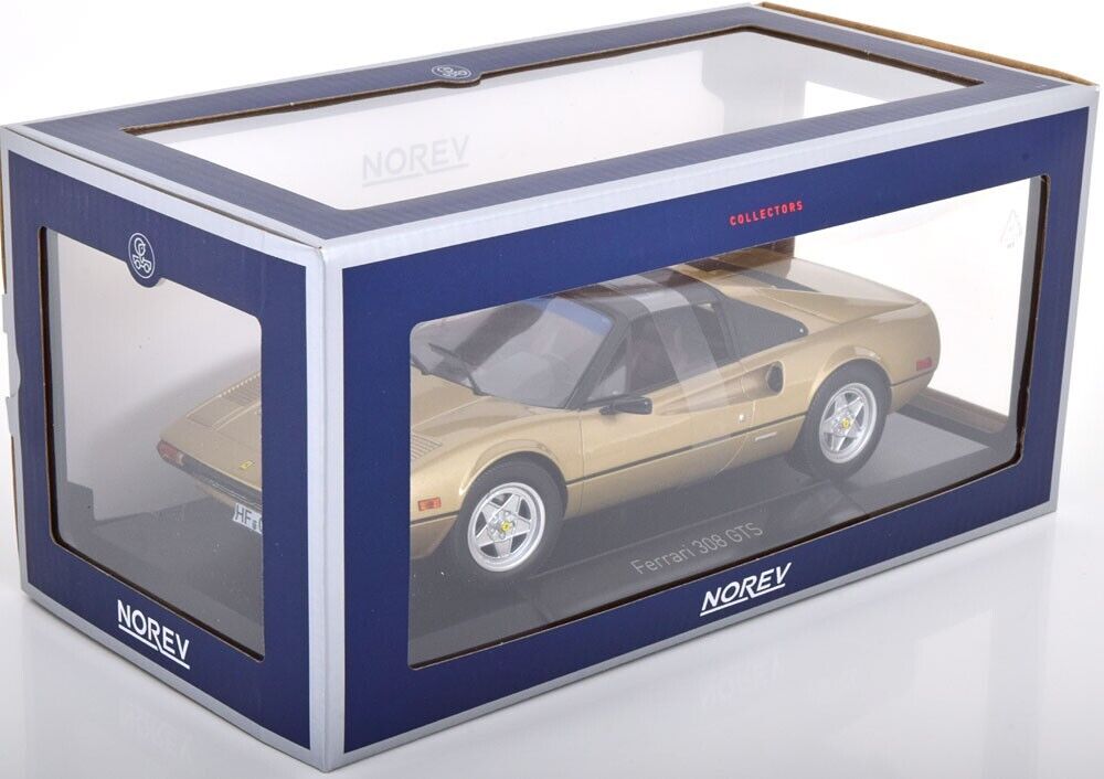 FERRARI 308 GTS  Quattrovalvole Gold 1982 Diecast Model Car by Norev