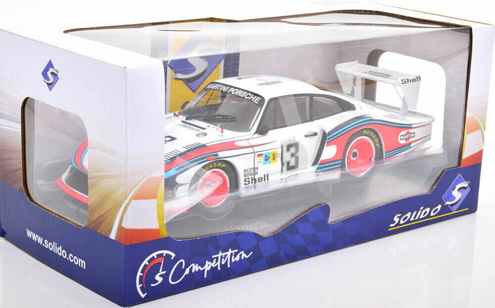 1/18 Scale Solido Porsche 935/78 Moby Dick Martini Racing No.43 Le Mans