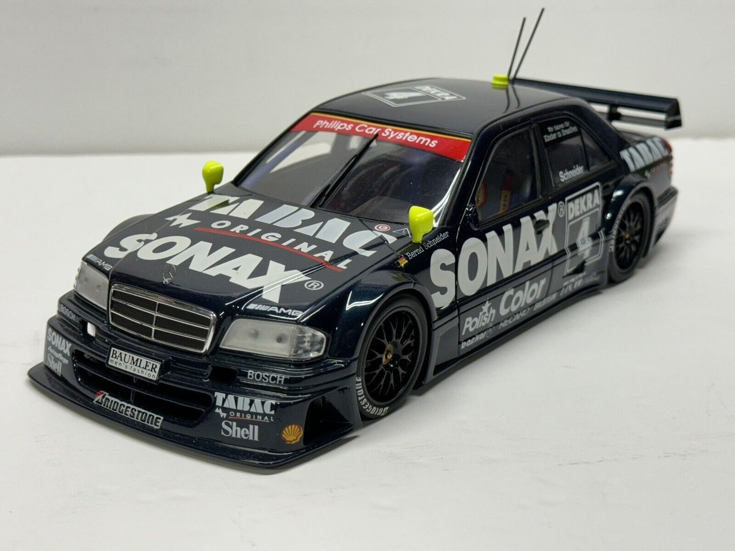 1/18 MINICHAMPS/UT MERCEDES -BENZ C-CLASS #4 SCHNEIDER DTM 1994  DIECAST MODEL