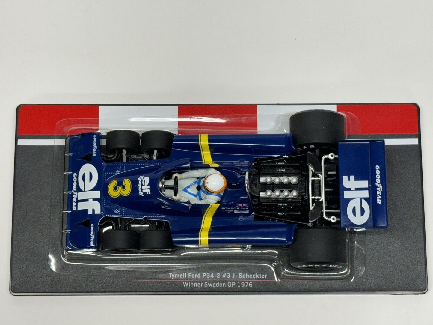 1/18 scale TYRRELL P34 #3 Jody Scheckter 1976 Swedish GP Diecast Model Car