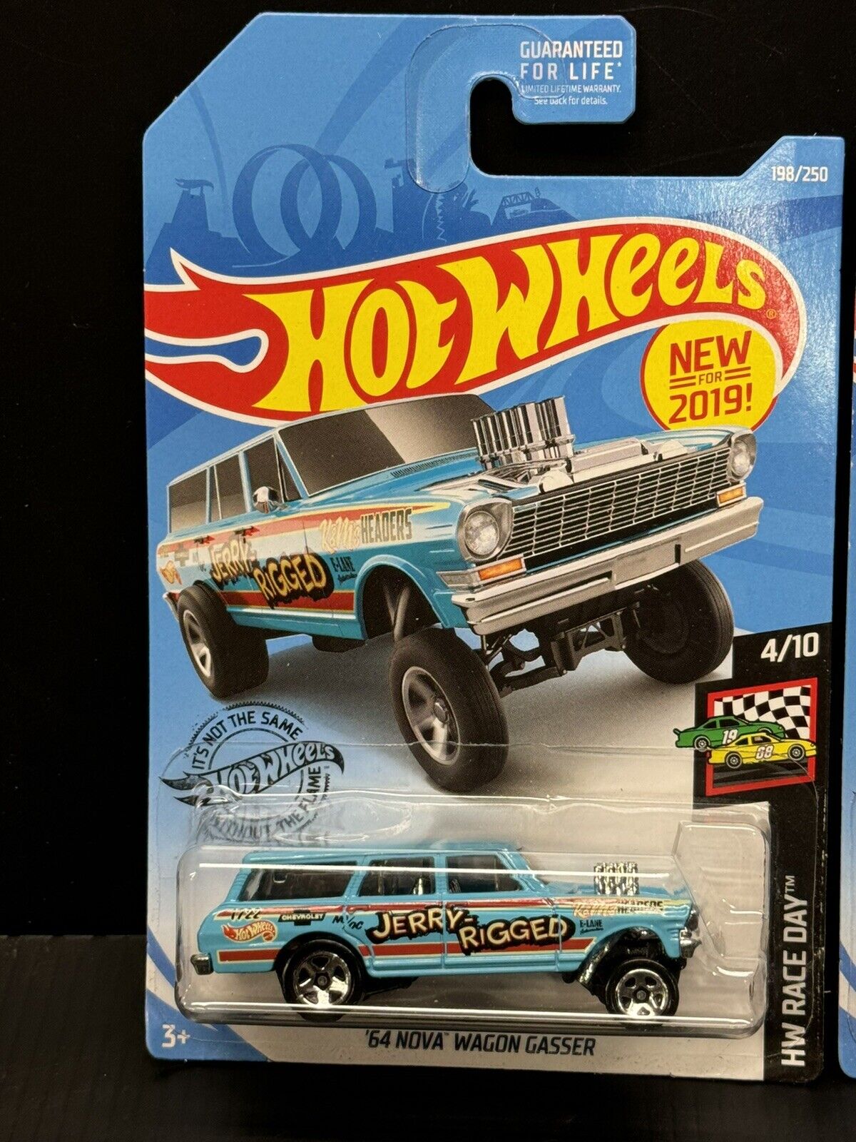 Hot Wheels  - Blue '64 NOVA WAGON GASSER - JERRY RIGGED - Lot Of 3