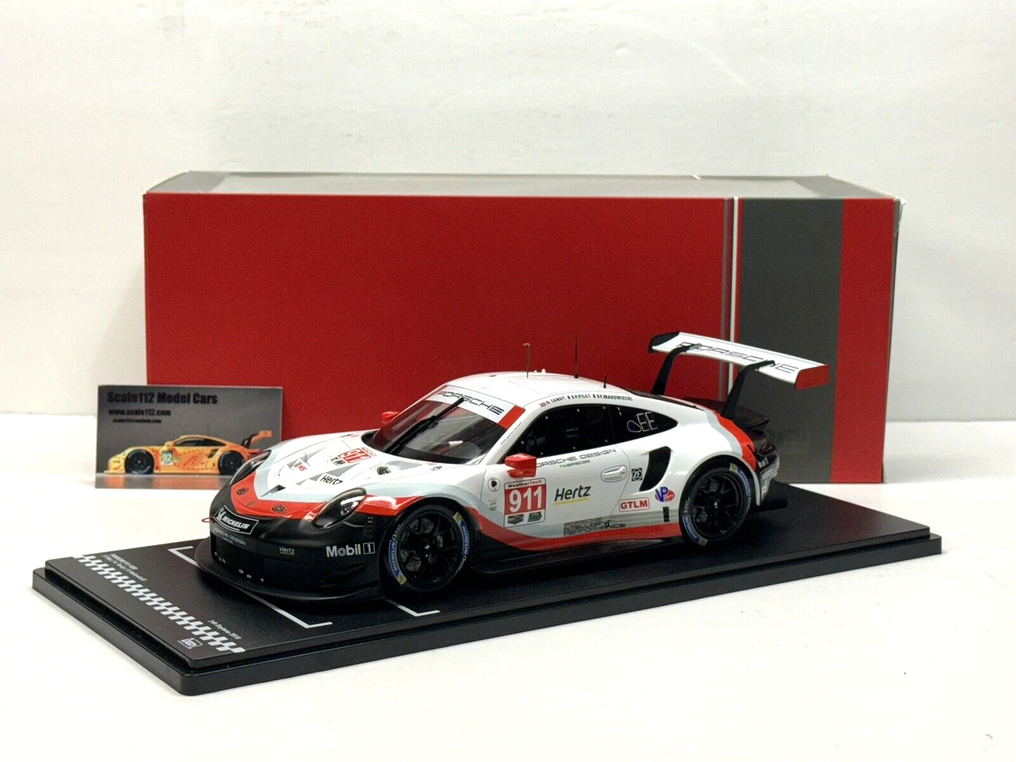 1/18 Scale IXO 911 RSR 991 2017 24h Daytona #911 Tandy, Pilet, Makowiecki