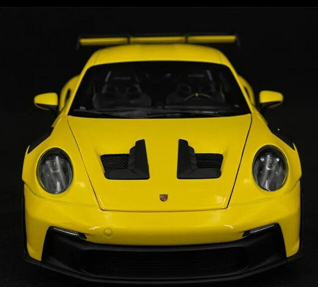 Porsche 911 992 GT3 RS Racing Yellow 1/18 Scale Diecast Model Car by Norev