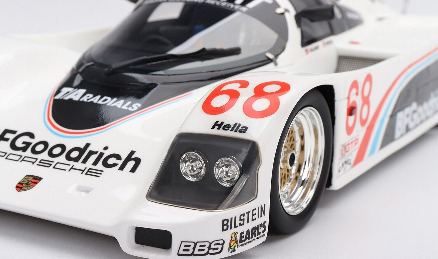 1/18 SCALE TOP SPEED Porsche 962 #68 1986 IMSA Road America 500 Miles Model Car