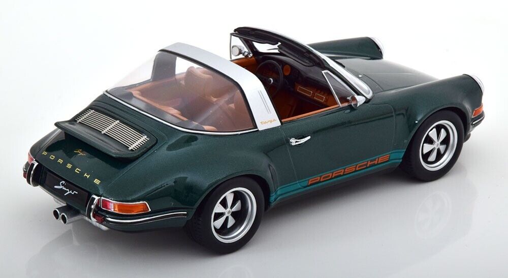 Singer Porsche 911 Targa Green Model Car 1/18 Scale KK SCALE MODELS