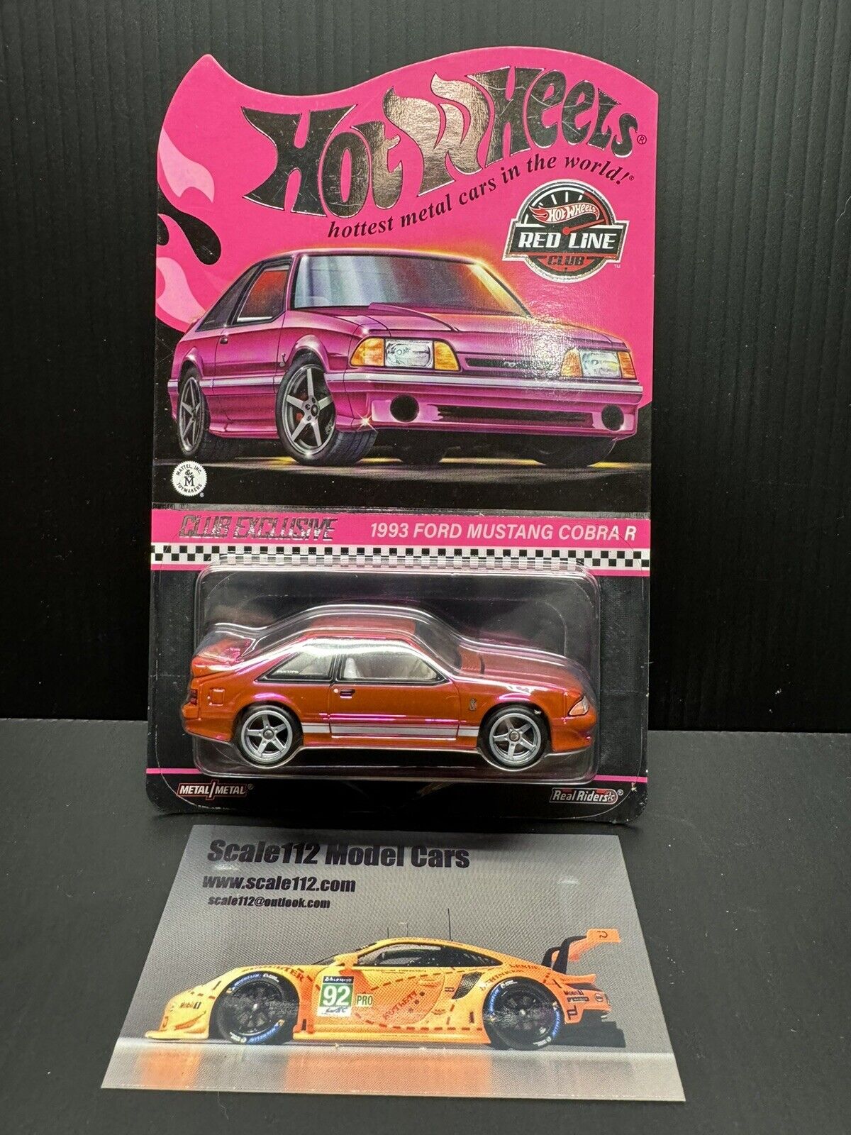 Hot Wheels RLC 24th National Convention Pink 1993 Ford Mustang Cobra R IN STOCK!