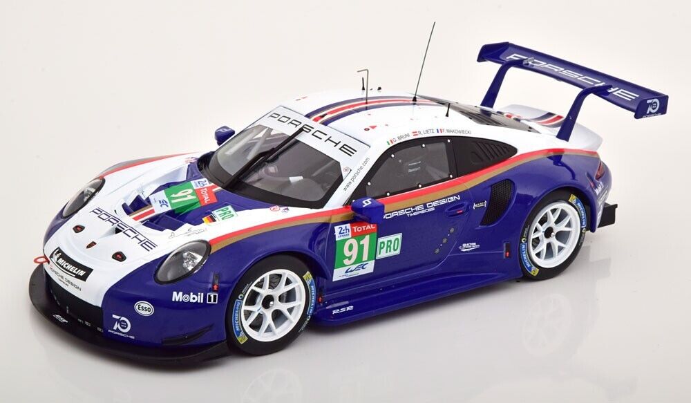 1/18 Scale IXO 911 GT3 RSR 991  24h LeMans 2020 #91 Rothmans Livery