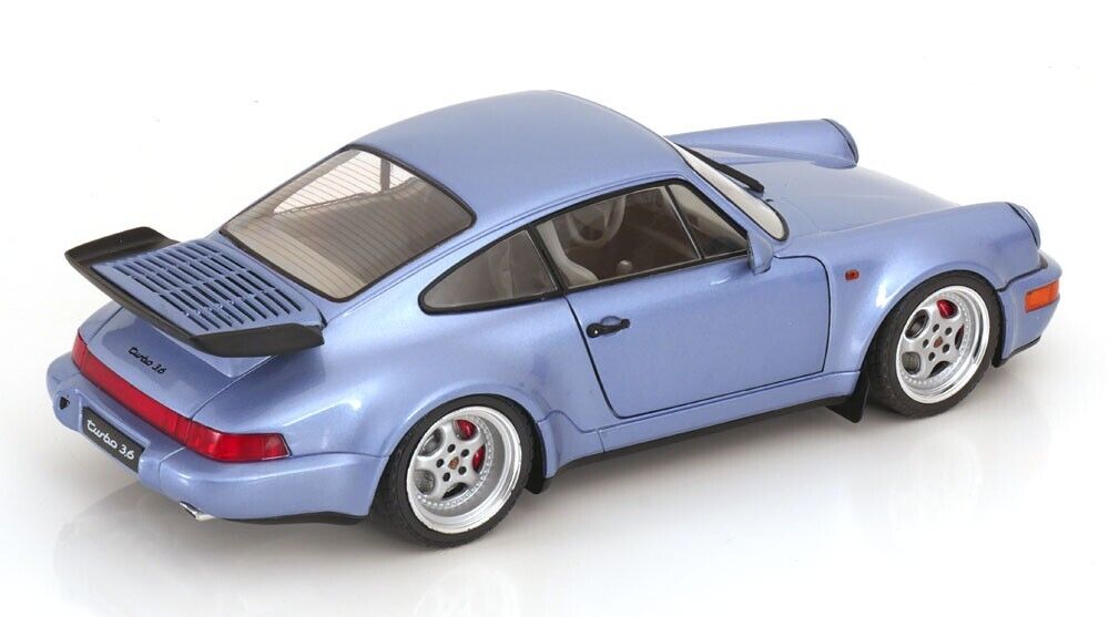 1/18 scale 1991 Porsche 964 911 Turbo 3.6 in Horizon Blue Metallic by SOLIDO