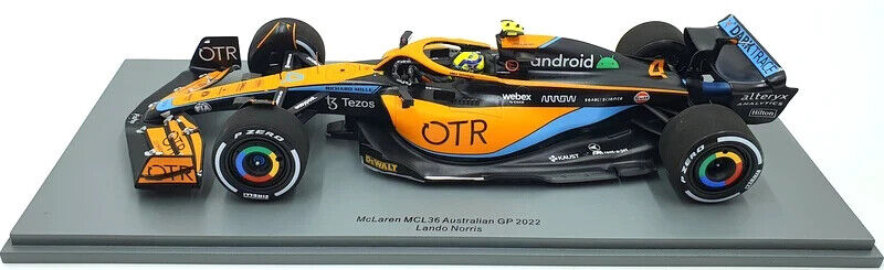 1/18 Spark McLaren MCL36 2022 GP Australian #4 Lando Norris W/ Display Case