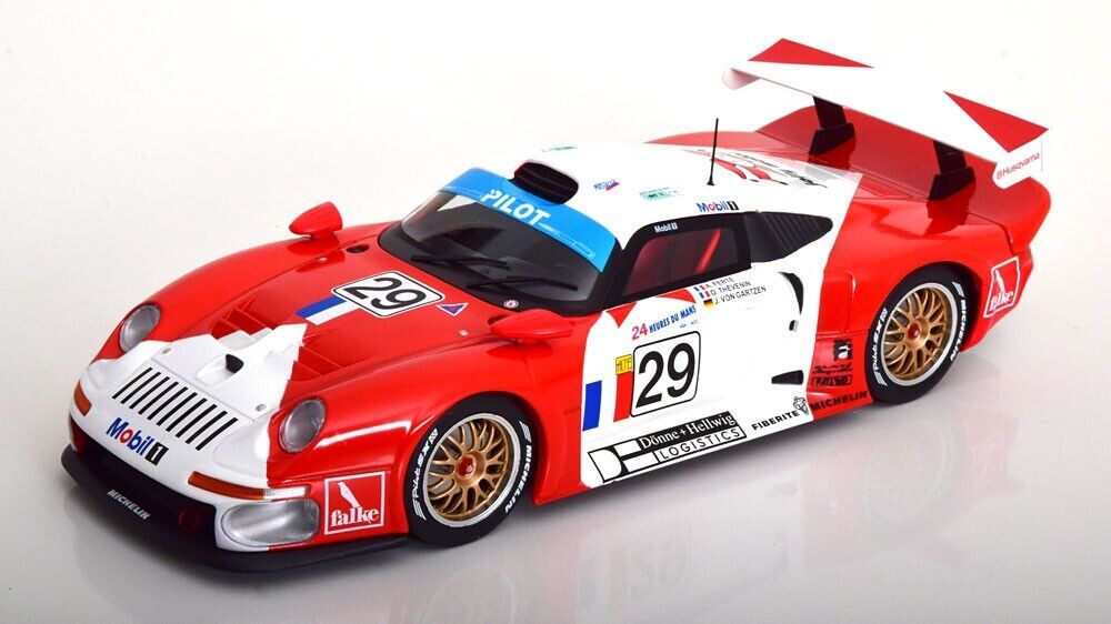 PORSCHE 911 GT1 LE MANS 1997 1/18 SCALE DIECAST MODEL CAR BY WERKS 83