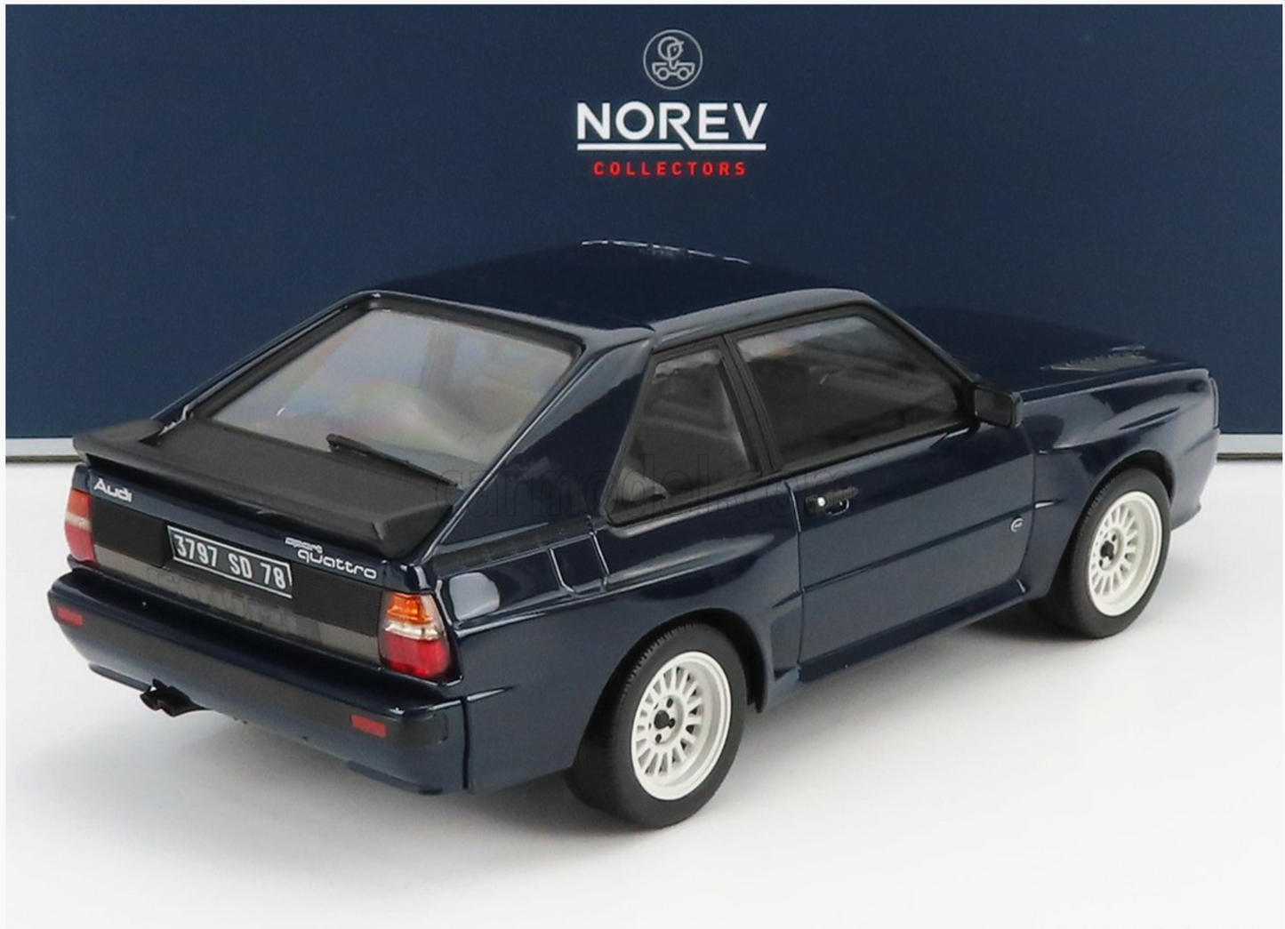 1/18 Norev 1985 Audi Sport Quattro Blue Diecast Model Car