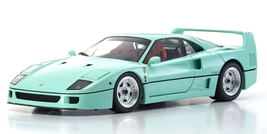 1/18 Scale Ferrari F40 Mint Green Diecast Model Car by BBR for Kyosho