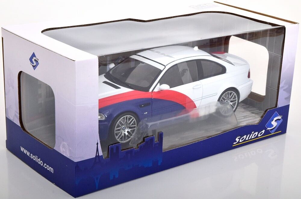 2000 E46 BMW M3 in M Livery 1/18 Scale Model Car by SOLIDO