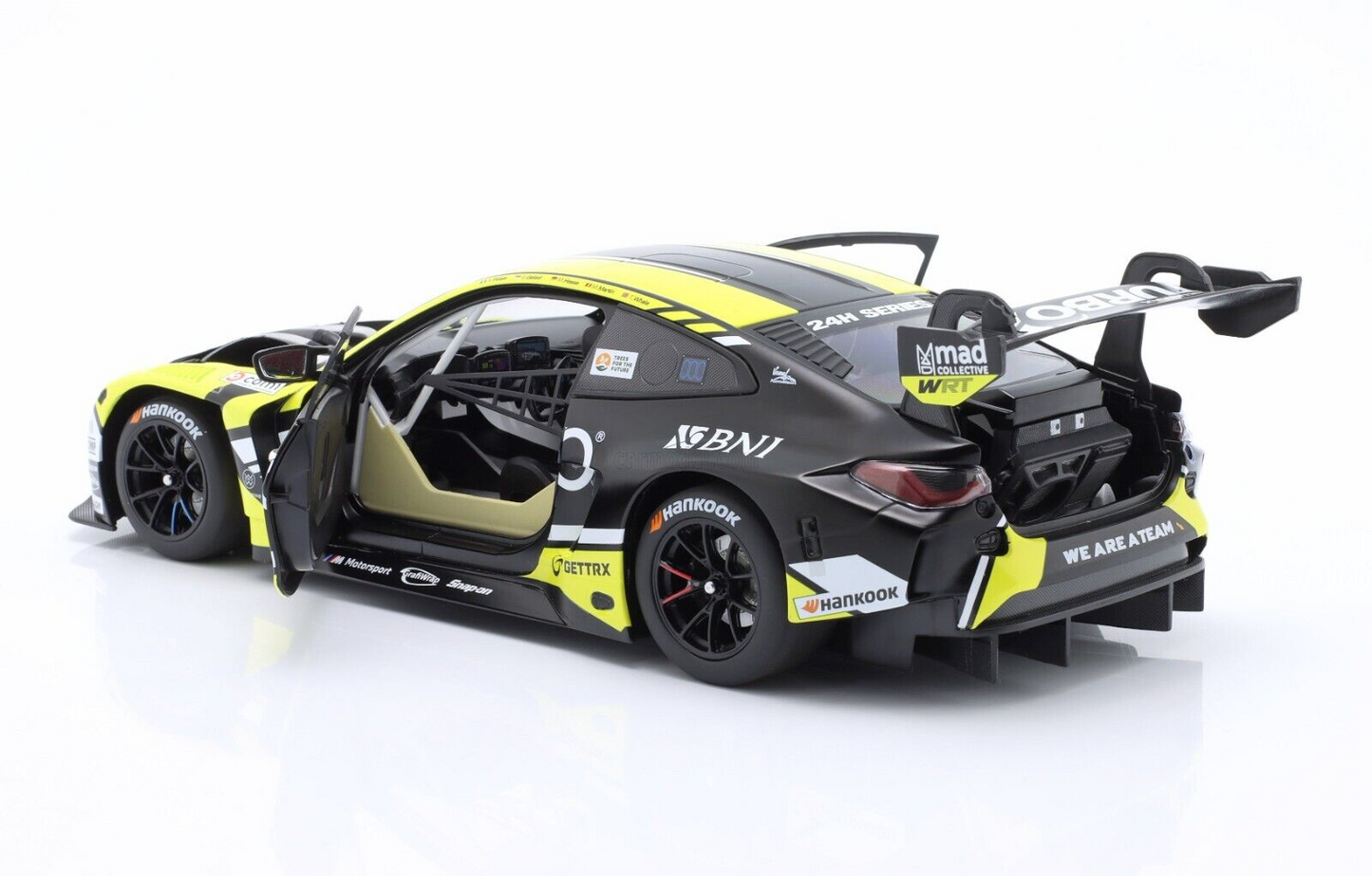 BMW M4 GT3 WRT  24HR DUBAI - VALENTINO ROSSI - MINICHAMPS 1/18 - BOX SET