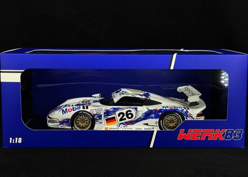 PORSCHE 911 GT1 LE MANS 1996 1/18 SCALE DIECAST MODEL CAR BY WERKS 83