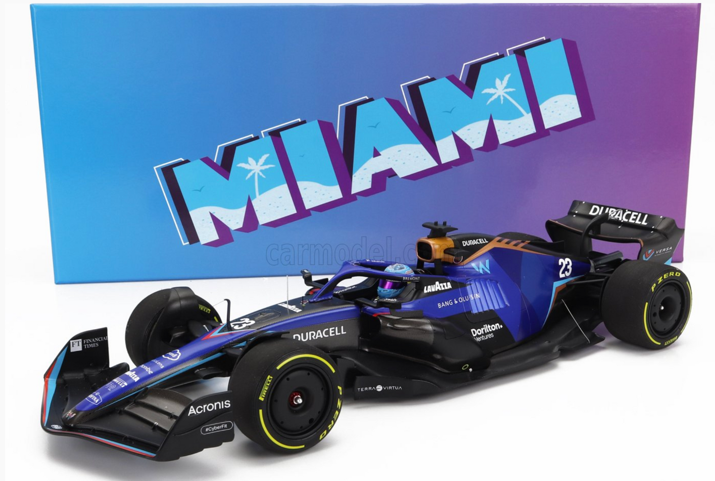 1/18 MINICHAMPS WILLIAMS F1 FW44 WILLIAMS ALEX ALBON MIAMI GP BOX SET LTD. 111