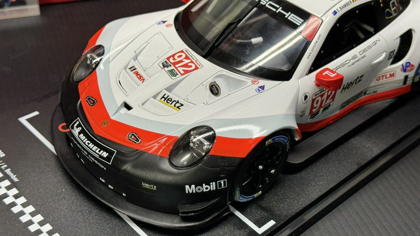 1/18 Scale IXO 911 RSR 991 2017 24h Daytona #912 Bamber, Bruni, Vanthoor