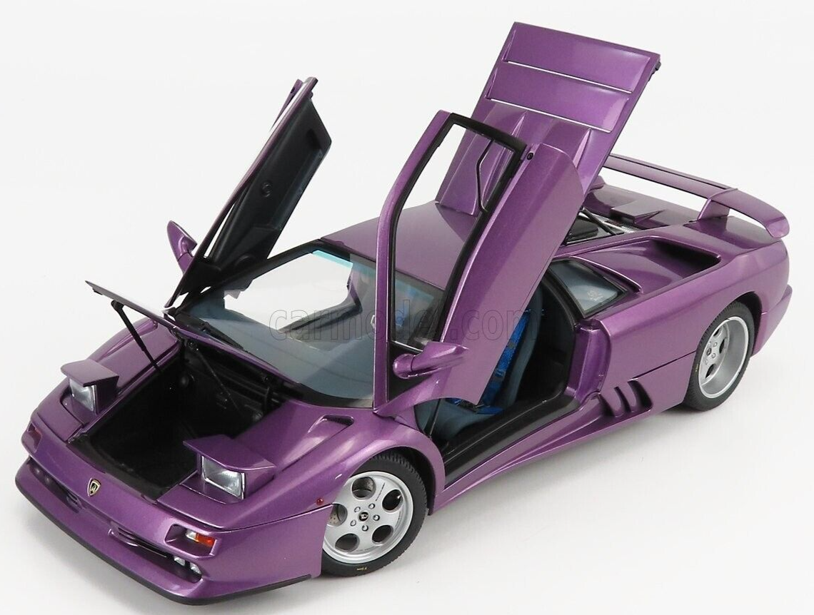 1/18 Scale Lamborghini Diablo SE30 JOTA 1994 Purple Model Car by AUTOart