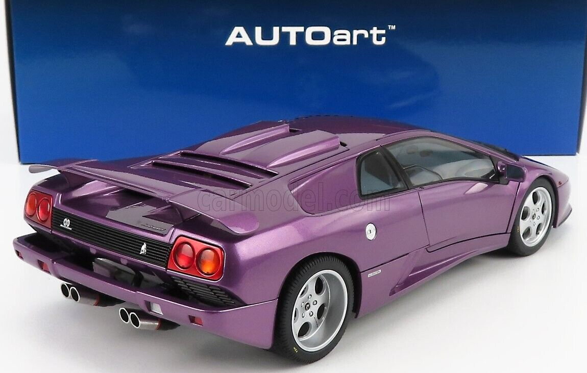 1/18 Scale Lamborghini Diablo SE30 JOTA 1994 Purple Model Car by AUTOart