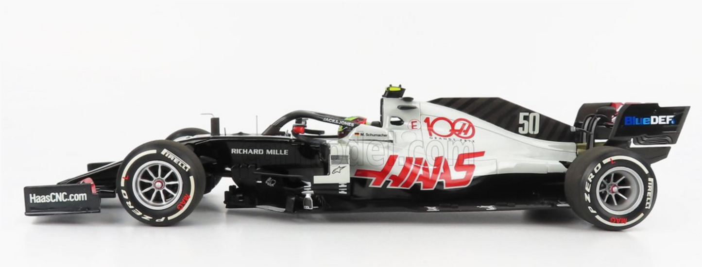 1/18 Scale Minichamps HAAS F1 TEAM VF 20 GP Abu Dhabi 2020 Mick Schumacher #50