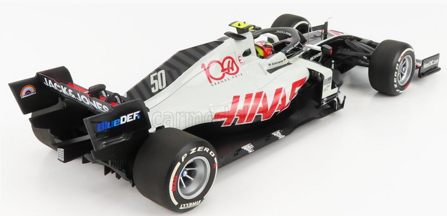 1/18 Scale Minichamps HAAS F1 TEAM VF 20 GP Abu Dhabi 2020 Mick Schumacher #50