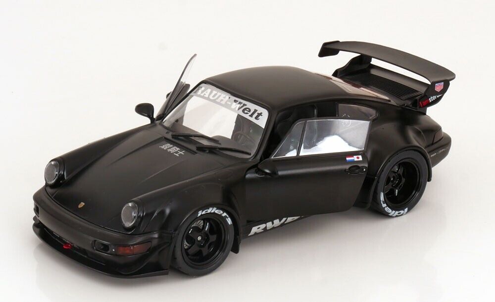 Solido Porsche 911 964 RWB Darth Vader 2016 Black Diecast 1/18 Scale Model Car