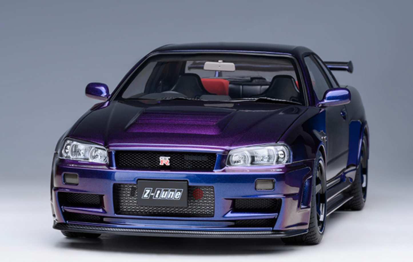 NISSAN NISMO (R34) GT-R-Z-TUNE - MIDNIGHT PURPLE - AUTOART 1/18 - MODEL CAR