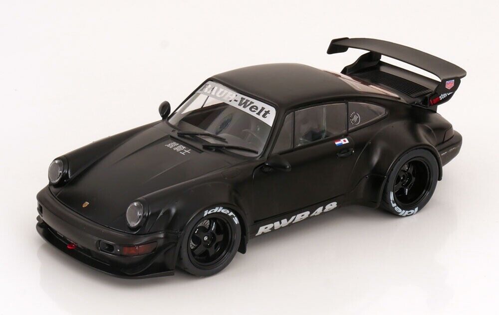 Solido Porsche 911 964 RWB Darth Vader 2016 Black Diecast 1/18 Scale Model Car