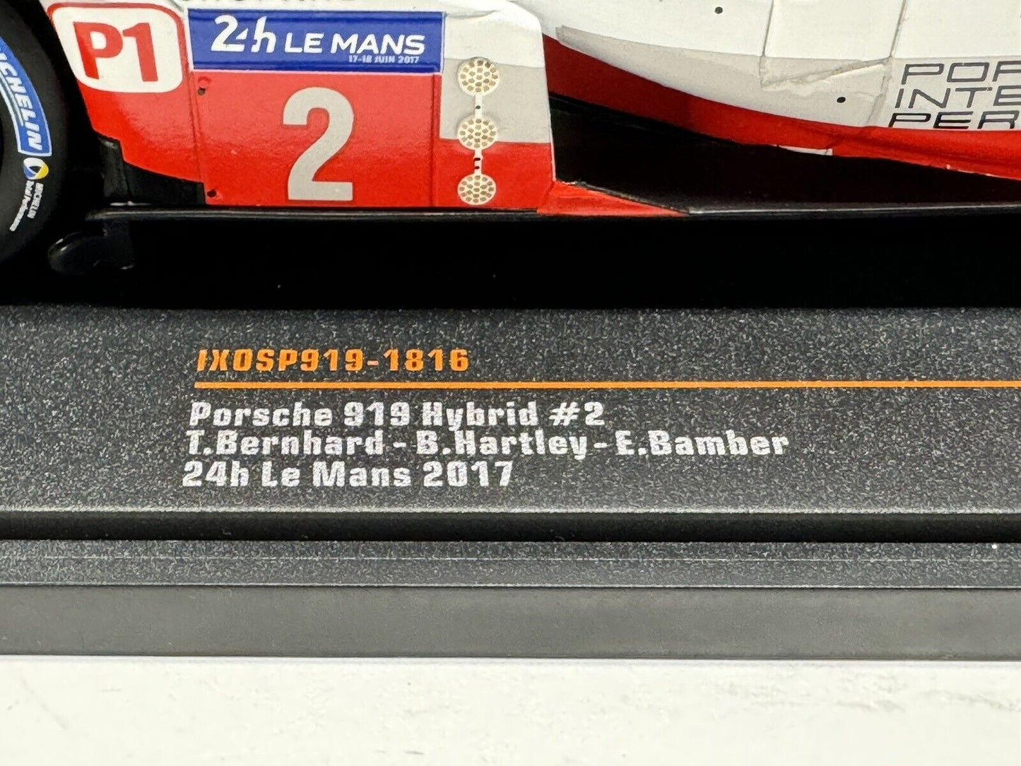 1/18 Scale IXO Porsche 919 Hybrid 2017 Le Mans Winner #2 Diecast Model Car