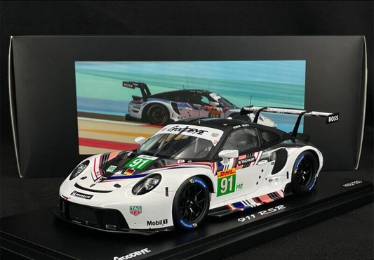 1/18 Scale Spark 911 RSR 991 #91 WEC 2022 8 hours of Bahrain With Display Case