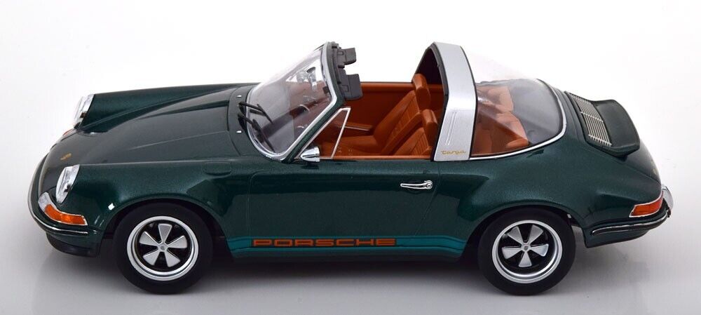 Singer Porsche 911 Targa Green Model Car 1/18 Scale KK SCALE MODELS