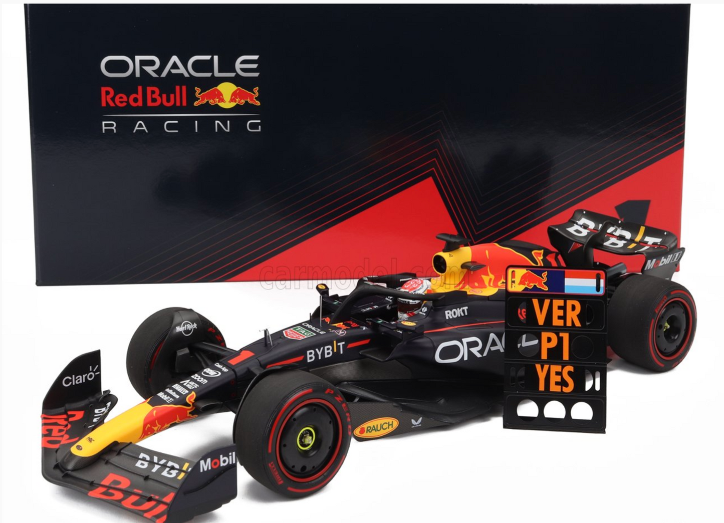 1/18 Minichamps M. Verstappen Red Bull RB19 #1 Winner 2023 Bahrain GP  Box Set