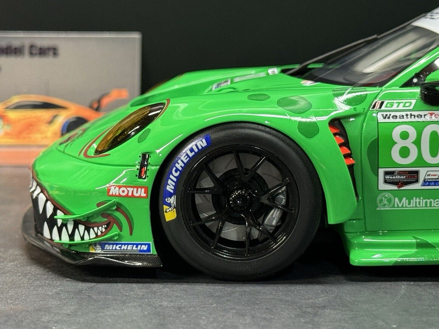 Porsche GT3 R AO Racing Rexy #80 GTD 2023 12h Sebring 1/18 Scale by Top Speed