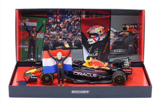 1/18 Minichamps M. Verstappen Red Bull RB18 #1 Winner Dutch GP  Box Set