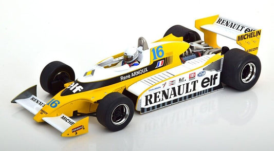 1/18 Scale Renault RS10 1979 René Arnoux F1 British GP Diecast Model Car