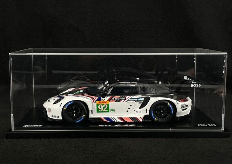 1/18 Scale Spark 911 RSR 991 #92 WEC 2022 8 hours of Bahrain With Display Case