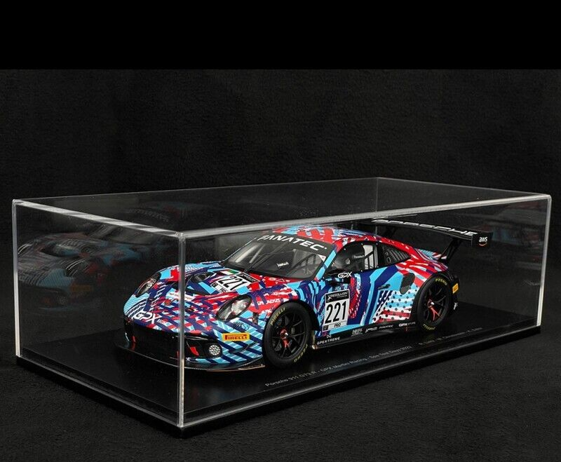 1/18 Scale Porsche 992 GT3 R GPX Martini Racing 24H Spa 2022 Model Car by Spark